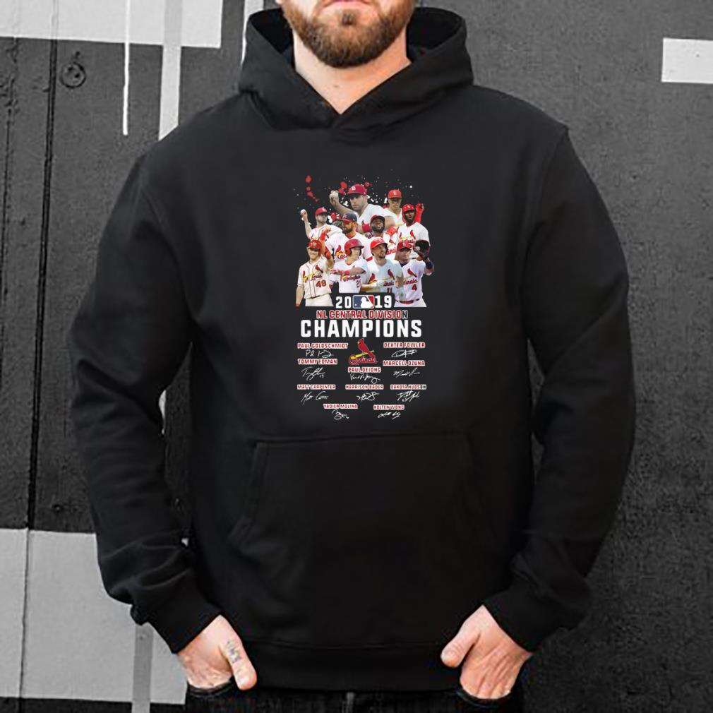 Official 2019 NL Cardinals Central Division Champions Signature shirt 4 - Official 2019 NL Cardinals Central Division Champions Signature shirt