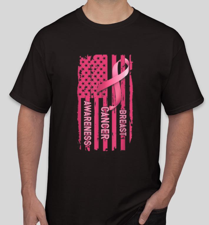 Official American Flag Pink Riboon Breast Cancer Awareness shirt 4 - Official American Flag Pink Riboon Breast Cancer Awareness shirt