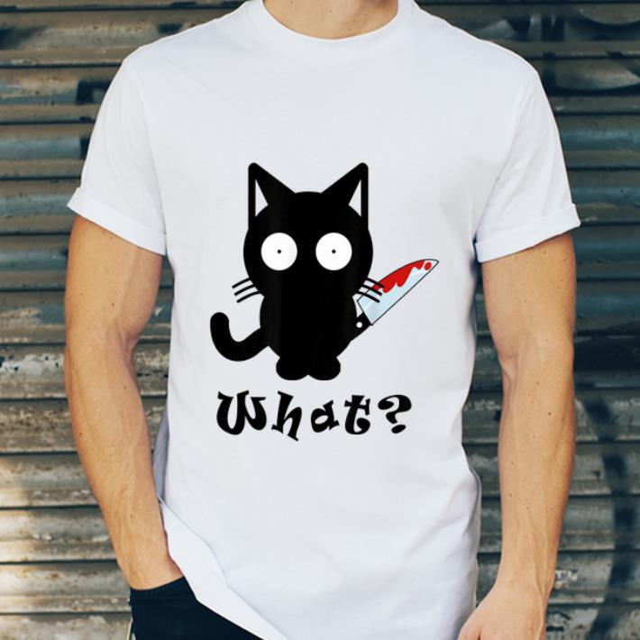 Official Black Cat What Murderous Cat Bloody Knife Halloween shirt 4 - Official Black Cat What Murderous Cat Bloody Knife Halloween shirt