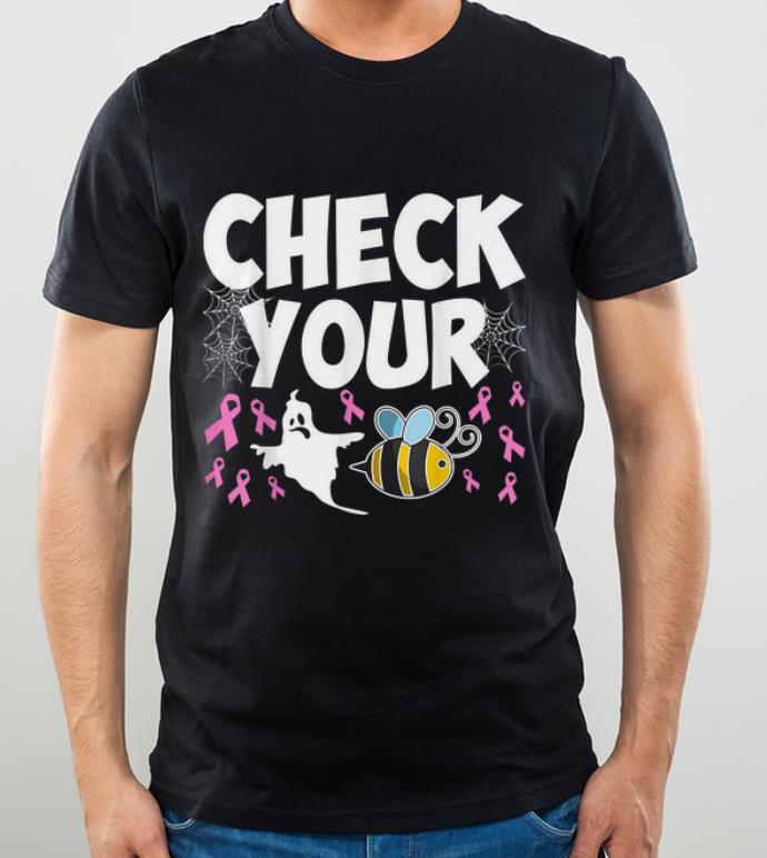 Official Check Your Boo Bees Halloween Costume Breast Cancer Survivor shirt 4 - Official Check Your Boo Bees Halloween Costume Breast Cancer Survivor shirt