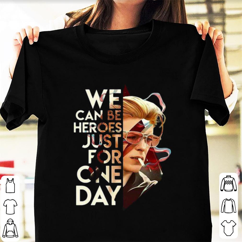 Official David Bowie We Can Be Heroes Just For One Day shirt 1 - Official David Bowie We Can Be Heroes Just For One Day shirt