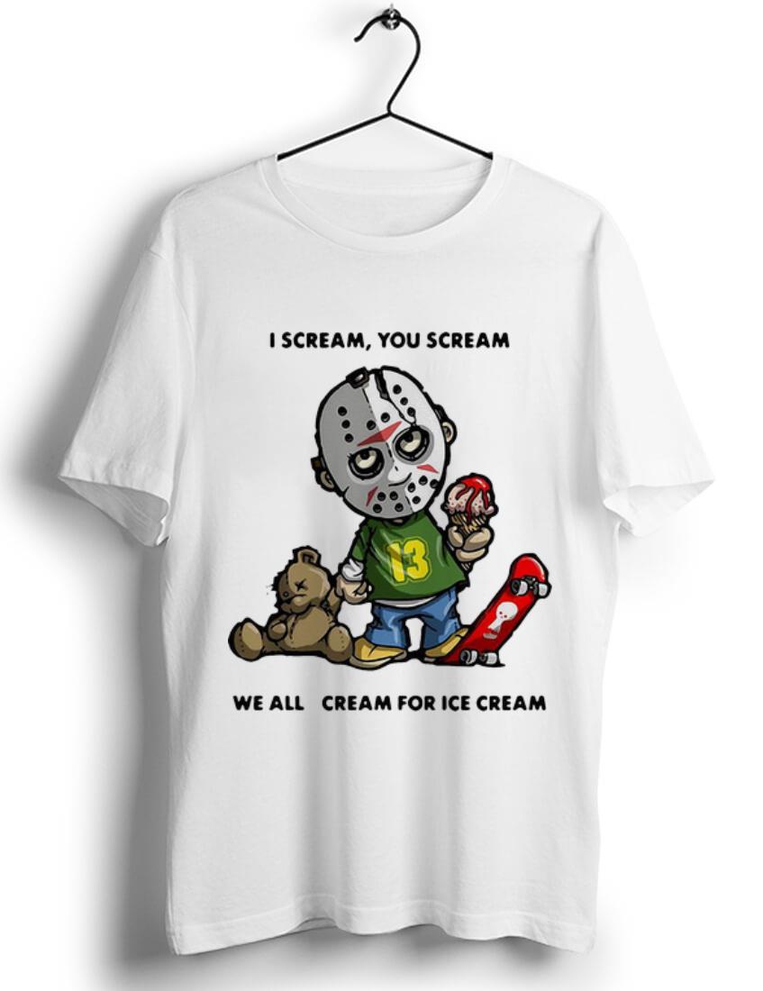 Official Jason Voorhees We All Scream For Ice Cream shirt 1 - Official Jason Voorhees We All Scream For Ice Cream shirt