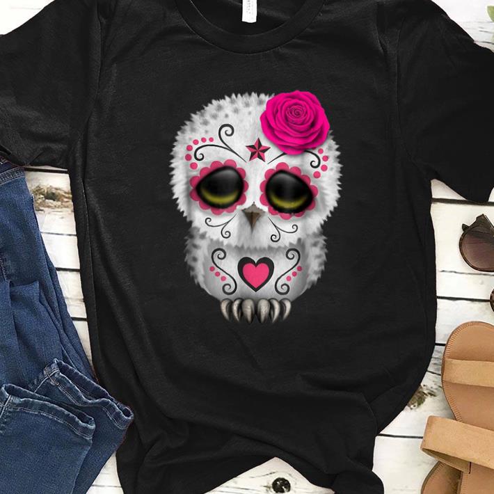 Official Owl Sugar Skull Trick Or Treat Pumpkin Halloween Boo shirt 1 - Official Owl Sugar Skull Trick Or Treat Pumpkin Halloween Boo shirt