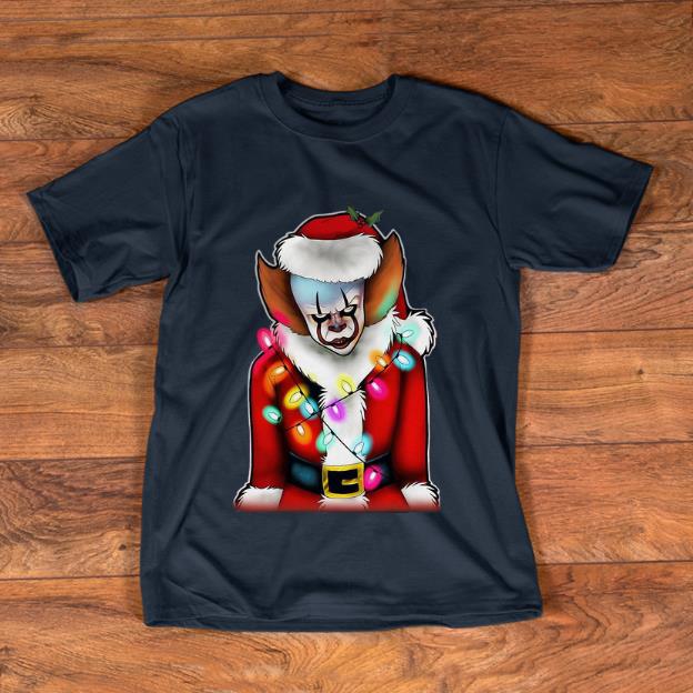 Official Pennywise Santa Claus Halloween Christmas shirt 1 - Official Pennywise Santa Claus Halloween Christmas shirt