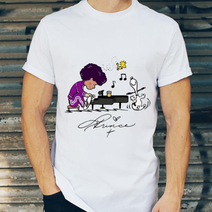 Official Prince Peanuts Playing Piano Signature shirt 4 - Official Prince Peanuts Playing Piano Signature shirt