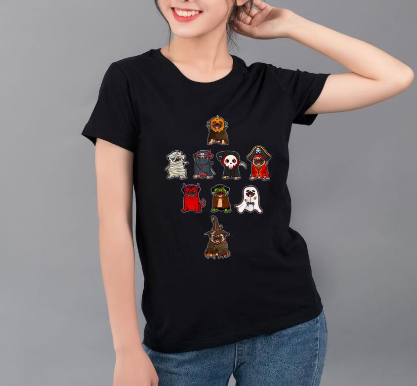 Official Pug Halloween Costume Ninja Witch Dracula Boo Mummy Pirate shirt 4 - Official Pug Halloween Costume Ninja Witch Dracula Boo Mummy Pirate shirt
