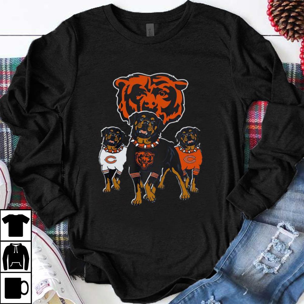 Official Rottweiler Dog And Logos Of The Chicago Bears shirt 1 - Official Rottweiler Dog And Logos Of The Chicago Bears shirt