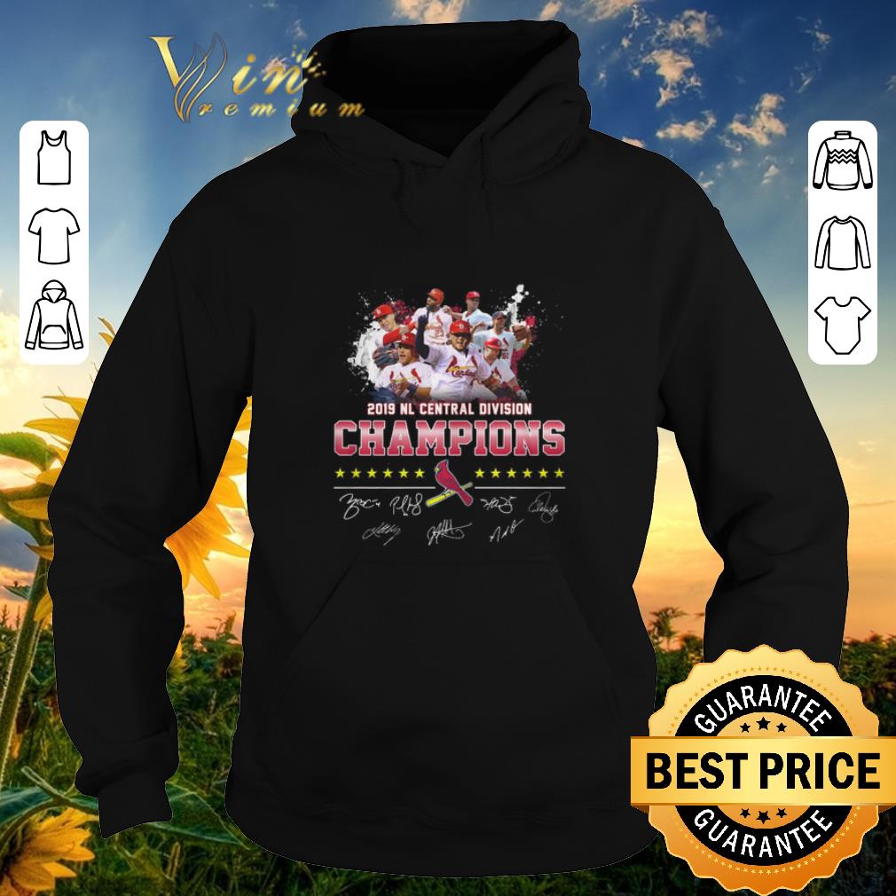 Official Signatures 2019 NL Central Division Champions St Louis Cardinals shirt Official Signatures 2019 NL Central Division Champions St Louis Cardinals shirt 4 - Official Signatures 2019 NL Central Division Champions St Louis Cardinals shirt