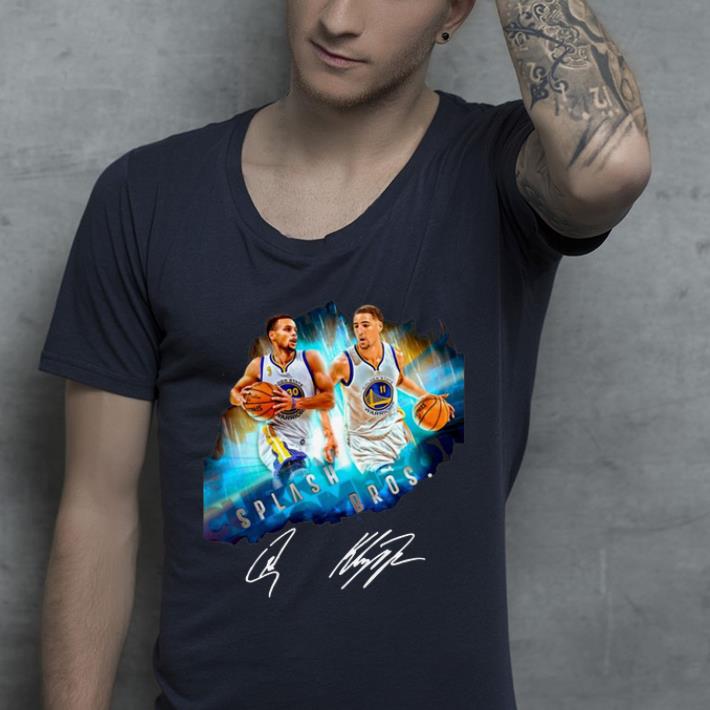 Official Super Splash Bros Klay Thompson Stephen Curry signature shirt 4 - Official Super Splash Bros Klay Thompson Stephen Curry signature shirt