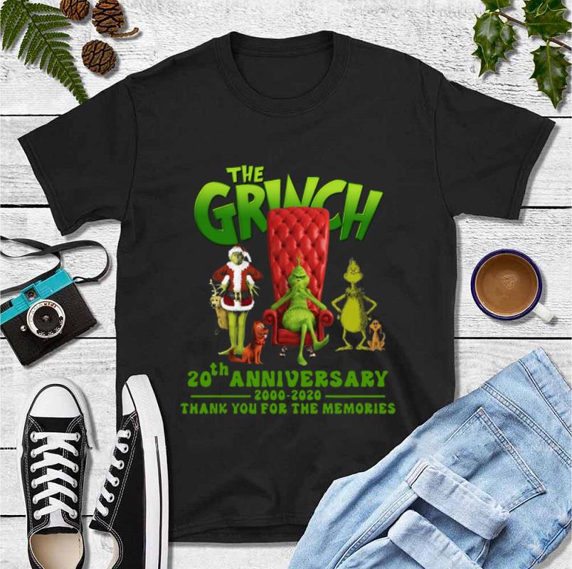 Original 20th Anniversary The Grinch 2000 2020 Thank You For The Memories shirt 4 1 - Original 20th Anniversary The Grinch 2000 2020 Thank You For The Memories shirt