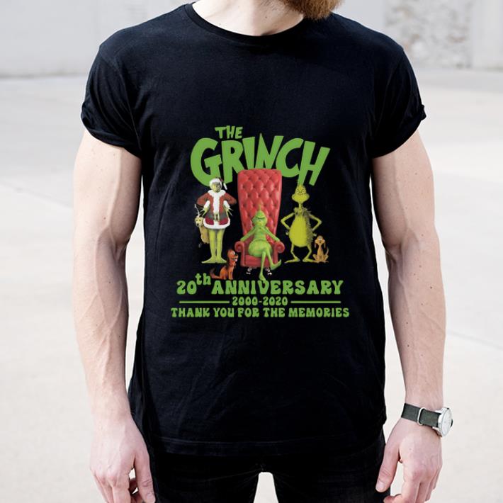 Original 20th Anniversary The Grinch 2000 2020 Thank You For The Memories shirt 4 - Original 20th Anniversary The Grinch 2000-2020 Thank You For The Memories shirt