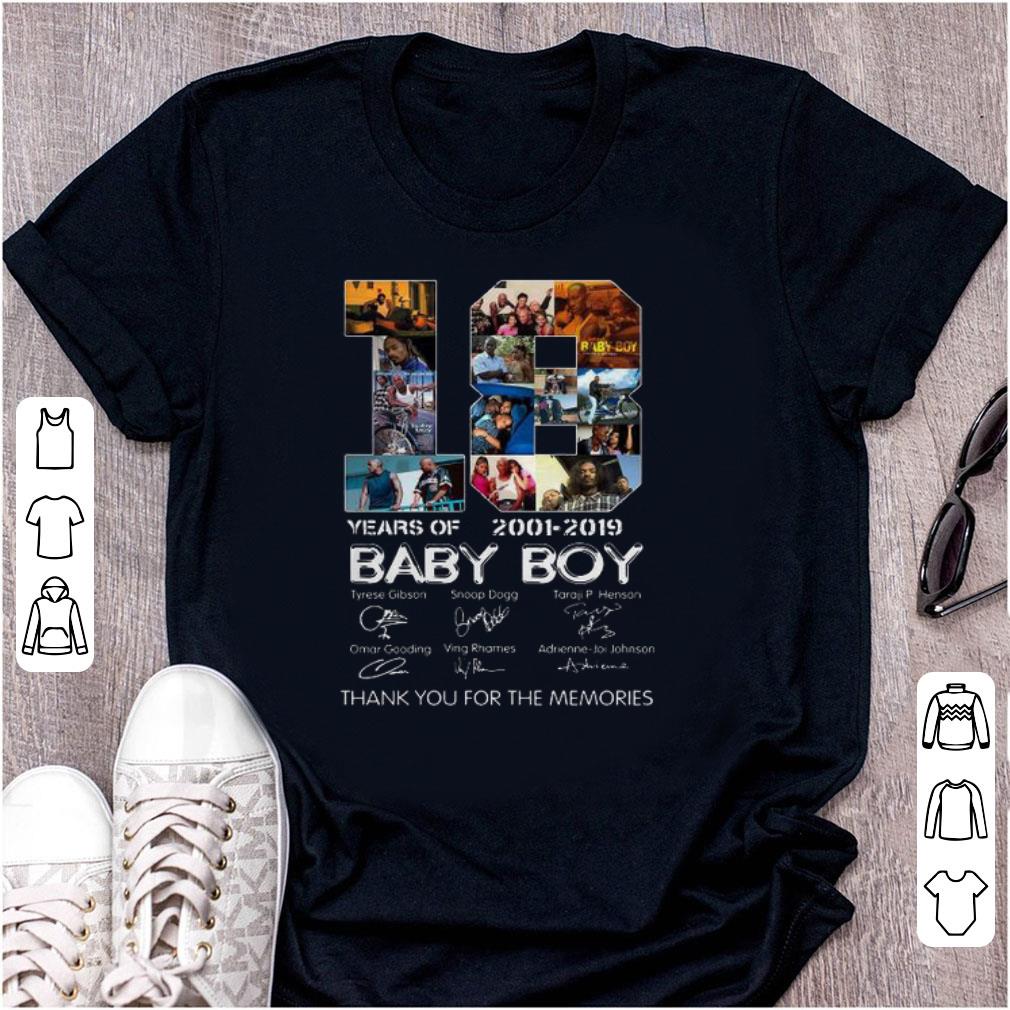 Original Baby Boy 18 Years of 2001 2019 thank you for the memories shirt 1 - Original Baby Boy 18 Years of 2001 2019 thank you for the memories shirt
