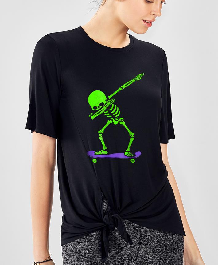Original Halloween Dabbing Skeleton SKATEBOARD Dab Skate GLOW shirt 4 - Original Halloween Dabbing Skeleton SKATEBOARD Dab Skate GLOW shirt