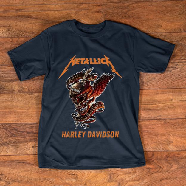 Original Metallica Harley Davidson Skull shirt 1 - Original Metallica Harley Davidson Skull shirt