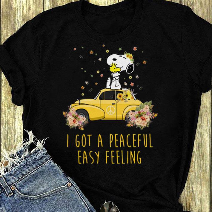 Original Peace Volkswagen Beetle Snoopy I Got A Peaceful Easy Feeling shirt 4 - Original Peace Volkswagen Beetle Snoopy I Got A Peaceful Easy Feeling shirt