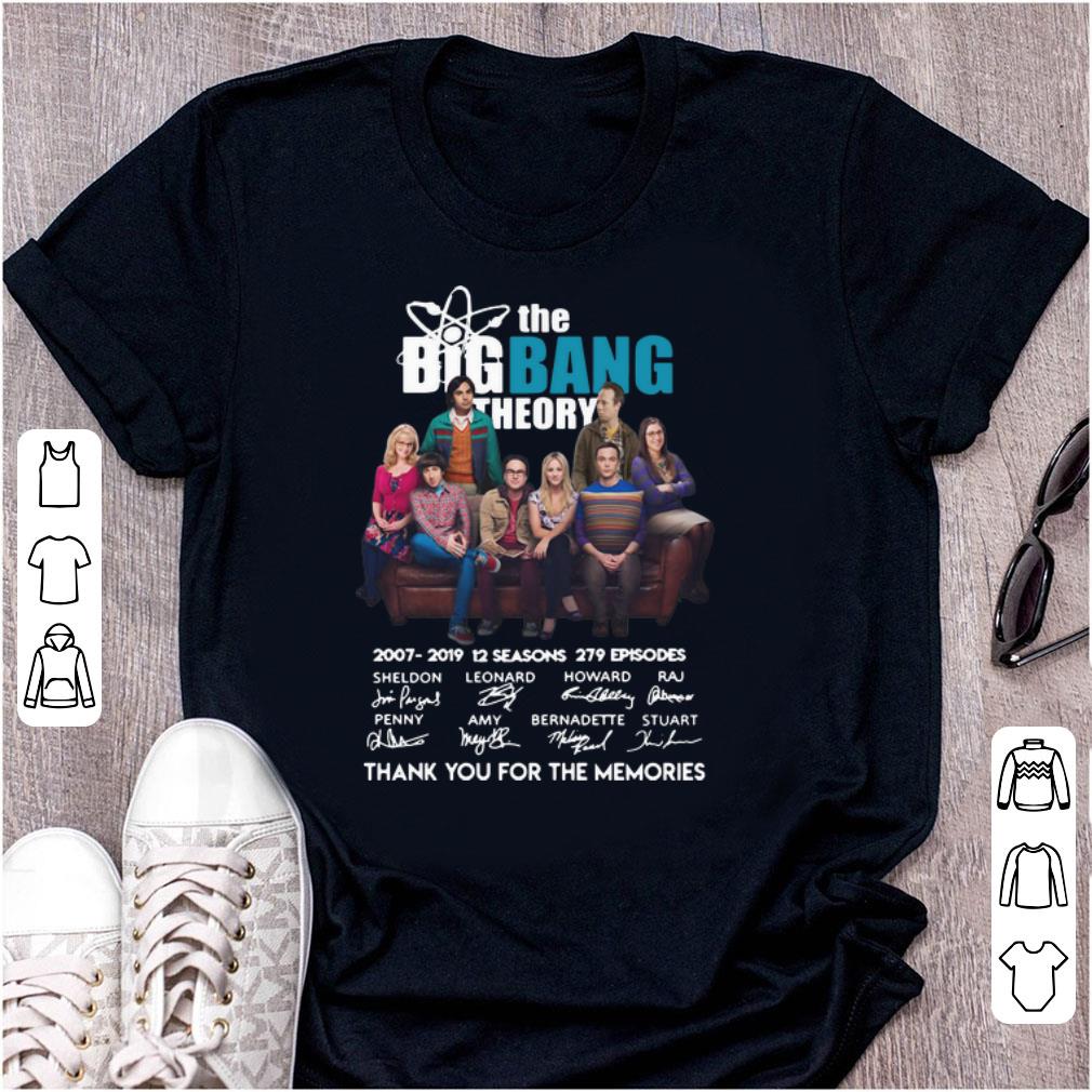 Original The Bigbang Theory 2007 2019 12 Seasons 279 Episodes Signatures shirt 1 - Original The Bigbang Theory 2007-2019 12 Seasons 279 Episodes Signatures shirt