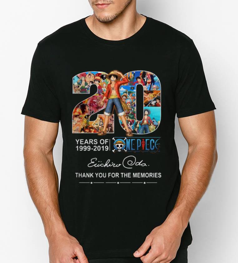 Premium 20 Years Of One Piece 1999 2019 Thank You For The Memories Signatures shirt 4 - Premium 20 Years Of One Piece 1999-2019 Thank You For The Memories Signatures shirt