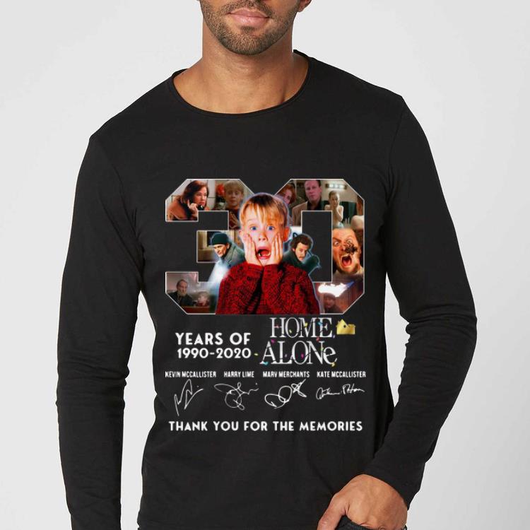 Premium 30 Years Of Home Alone Thank You For The Memories Signature shirt 4 - Premium 30 Years Of Home Alone Thank You For The Memories Signature shirt