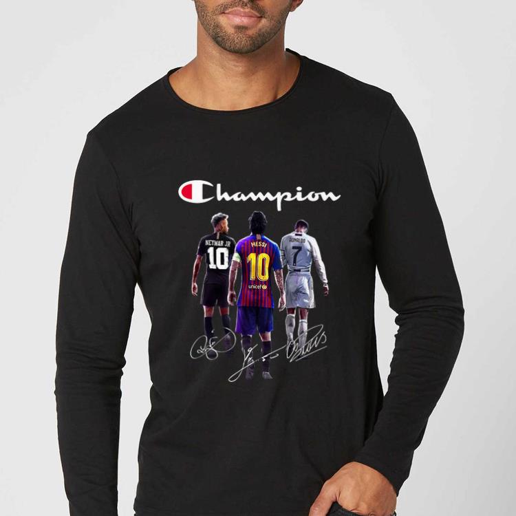 Premium Champions Neymar Jr Lionel Messi and Cristiano Ronaldo Signatures shirt 4 - Premium Champions Neymar Jr Lionel Messi and Cristiano Ronaldo Signatures shirt