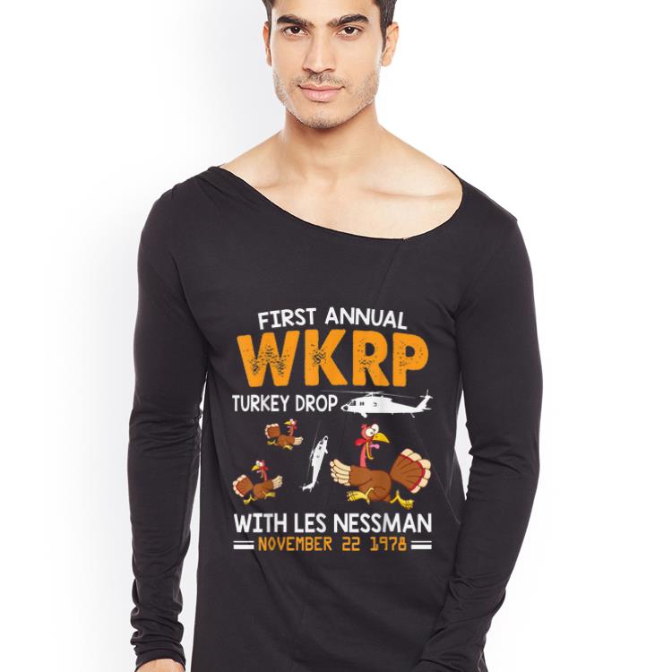 Premium First Annual Wkrp Turkey Drop With Les Nessman Nov 22 1978 shirt 4 - Premium First Annual Wkrp Turkey Drop With Les Nessman Nov 22 1978 shirt