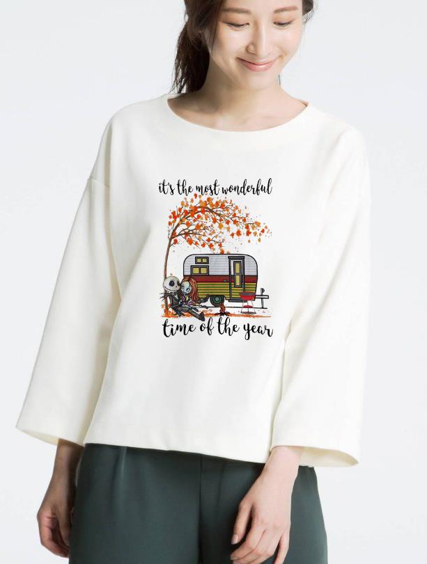 Premium Jack Skellington And Sally It s The Most Wonderful Time Autumn shirt 4 - Premium Jack Skellington And Sally It's The Most Wonderful Time Autumn shirt