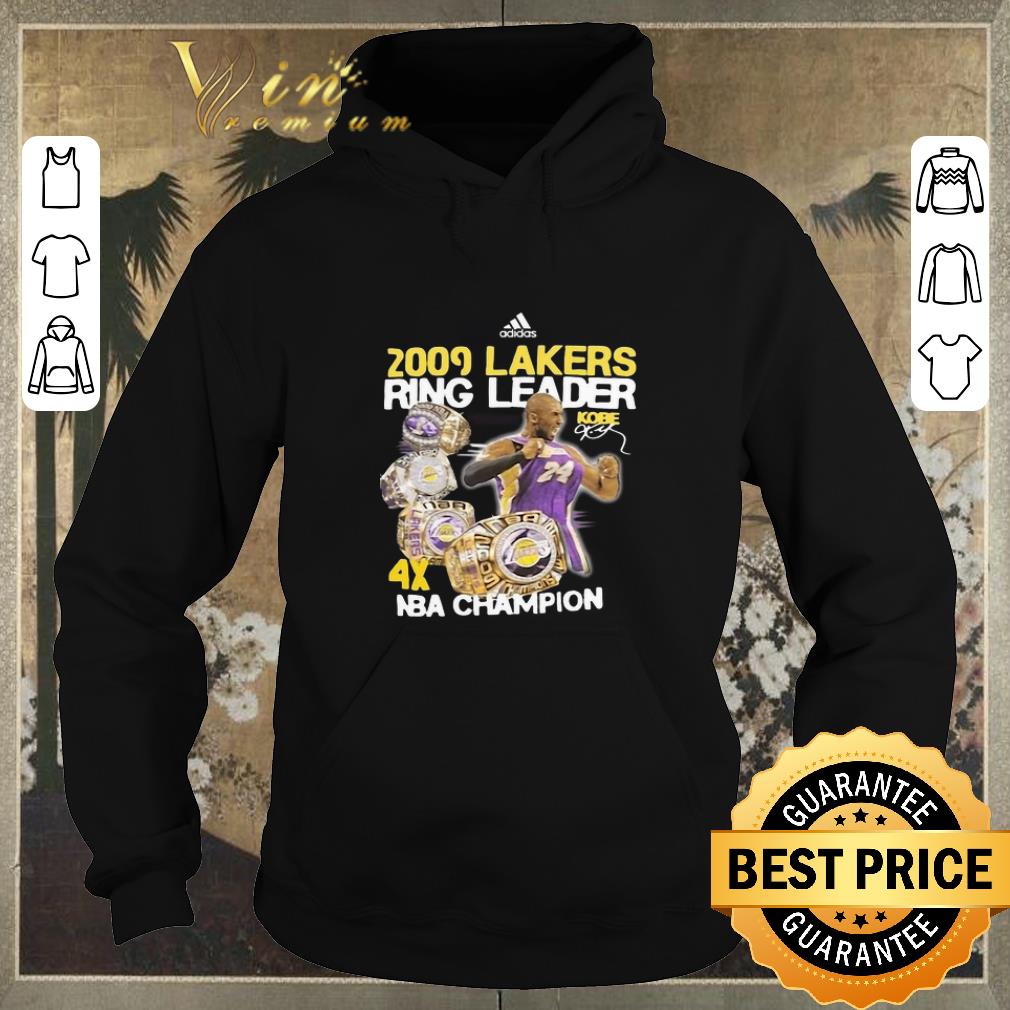 Premium NBA Champion Adidas 2009 Lakers Ring Leader Kobe Bryant shirt Premium NBA Champion Adidas 2009 Lakers Ring Leader Kobe Bryant shirt 4 - Premium NBA Champion Adidas 2009 Lakers Ring Leader Kobe Bryant shirt