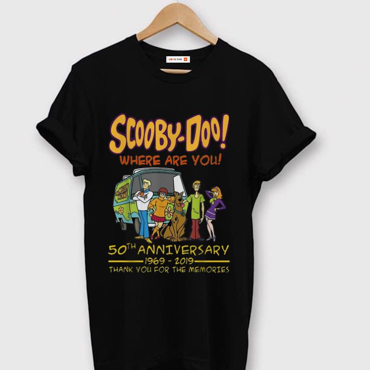 Premium Scooby doo Where Are You 50th Anniversary 1969 2019 shirt 1 - Premium Scooby-doo Where Are You 50th Anniversary 1969-2019 shirt