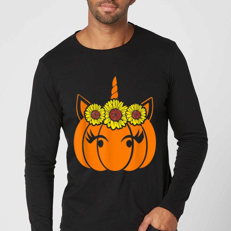 Premium Sunflower Unicorn Heart Pumpkin Costume Halloween Funny shirt 4 - Premium Sunflower Unicorn Heart Pumpkin Costume Halloween Funny shirt