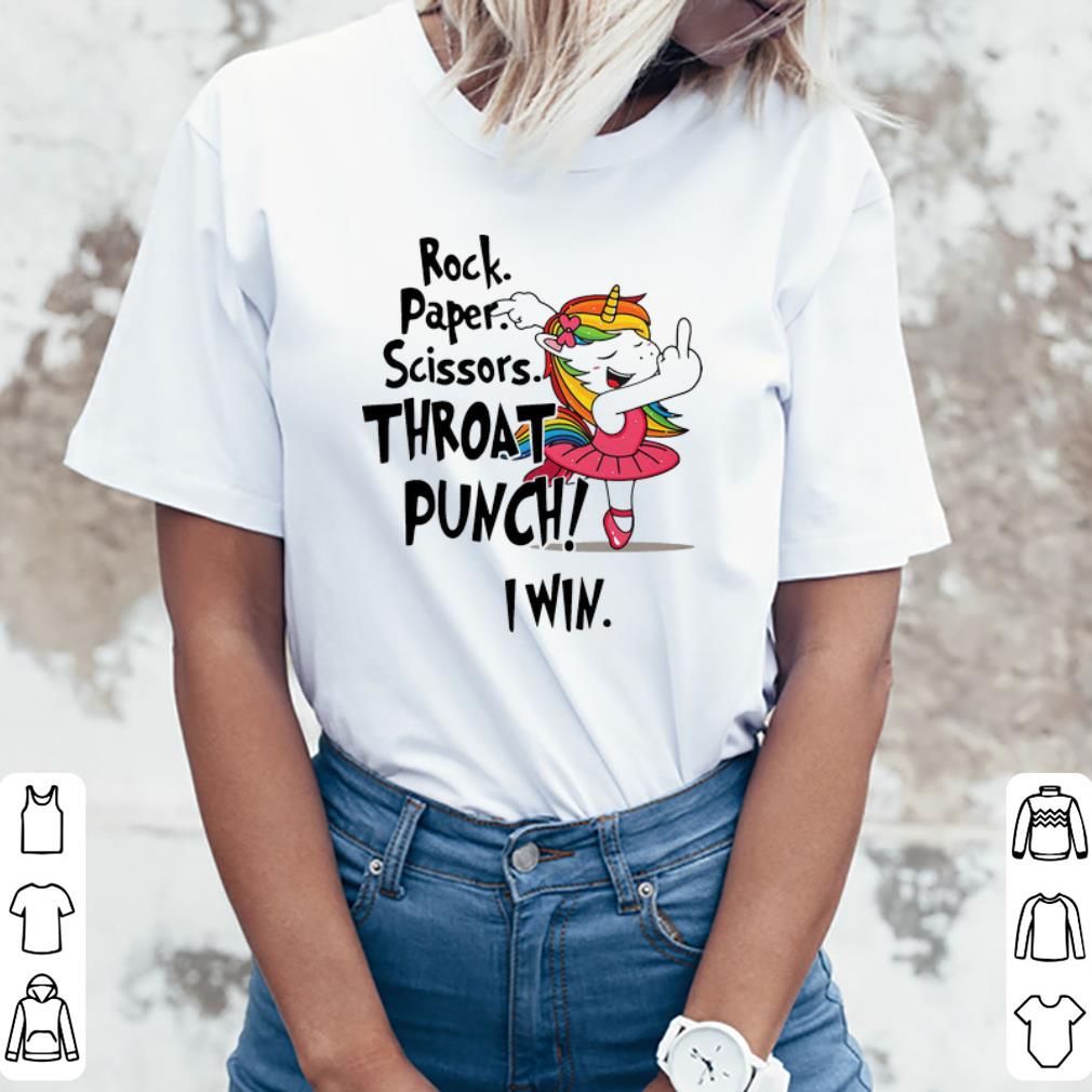 Premium Unicorn Ballet Rock Paper Scissors Throat Punch I Win shirt 4 - Premium Unicorn Ballet Rock Paper Scissors Throat Punch I Win shirt