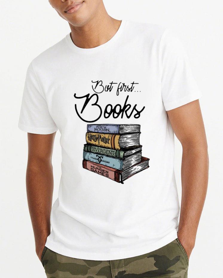 Pretty But First Books Percy Jackson Harry Potter shirt 4 - Pretty But First Books Percy Jackson Harry Potter shirt