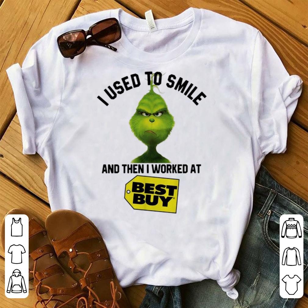 Pretty Grinch I Used To Smile And Then I Worked At Best Buy shirt 1 - Pretty Grinch I Used To Smile And Then I Worked At Best Buy shirt