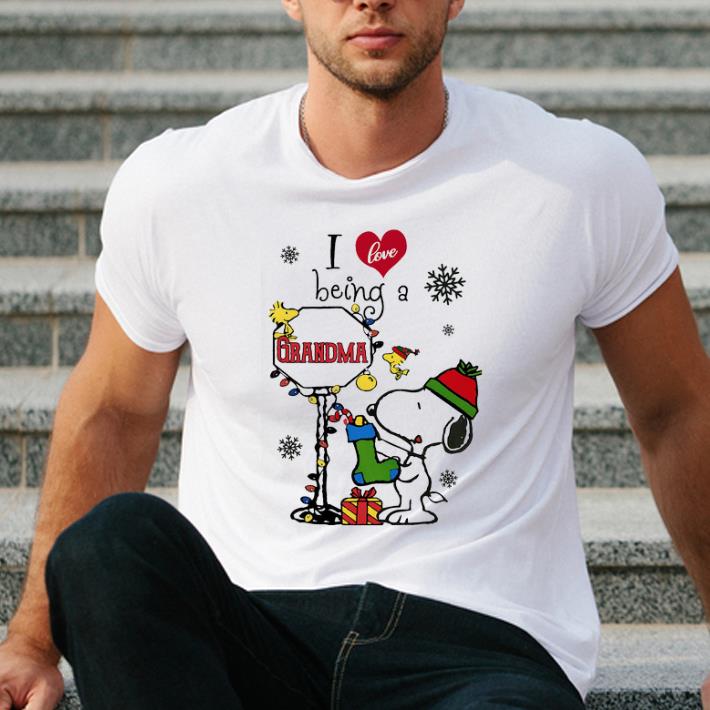 Pretty I Love Being A Grandma Christmas Snoopy shirt 4 - Pretty I Love Being A Grandma Christmas Snoopy shirt