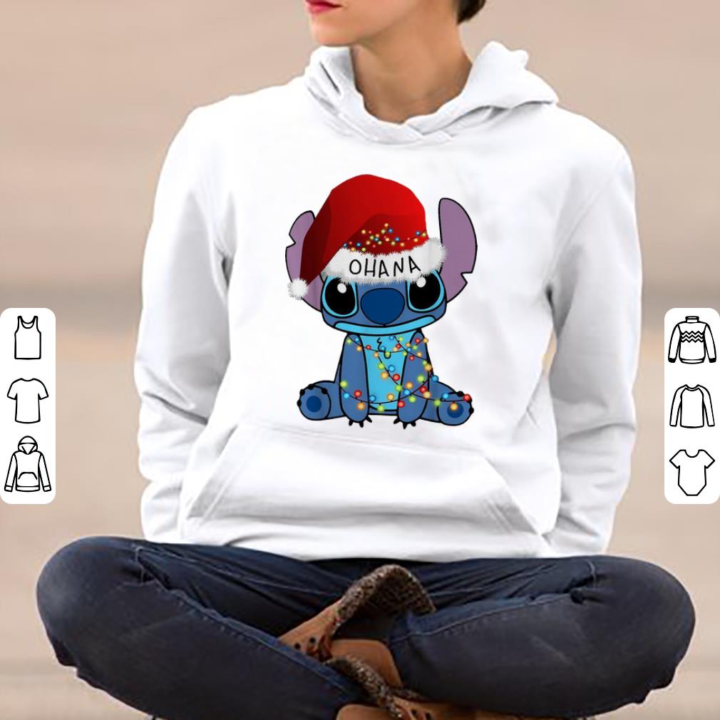 Pretty Ohana Stitch Disney Christmas Light shirt 4 - Pretty Ohana Stitch Disney Christmas Light shirt