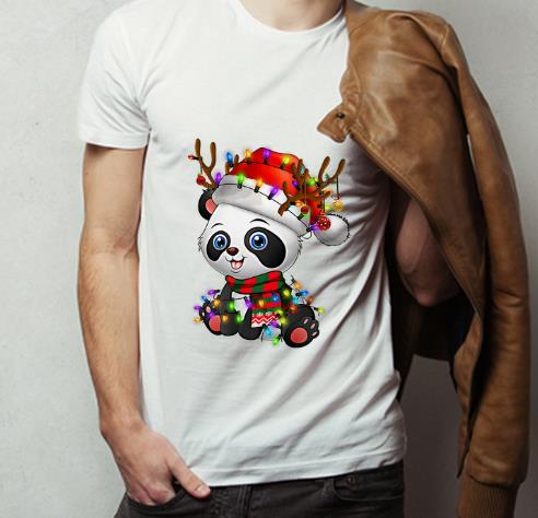 Pretty Panda Christmas Reindeer Christmas Lights shirt 4 - Pretty Panda Christmas Reindeer Christmas Lights shirt