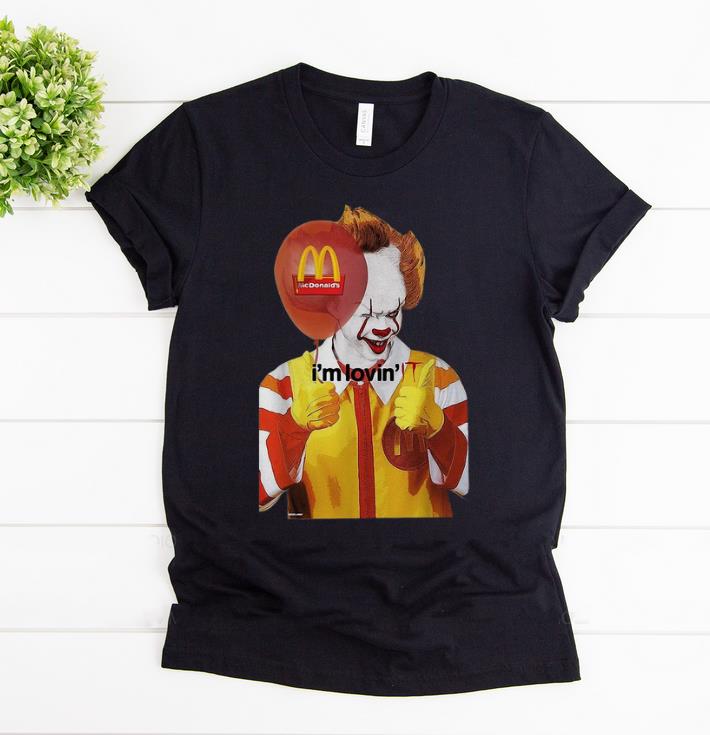 Pretty Pennywise It I m Lovin Halloween McDonald s shirt 1 - Pretty Pennywise It I’m Lovin’ Halloween McDonald's shirt