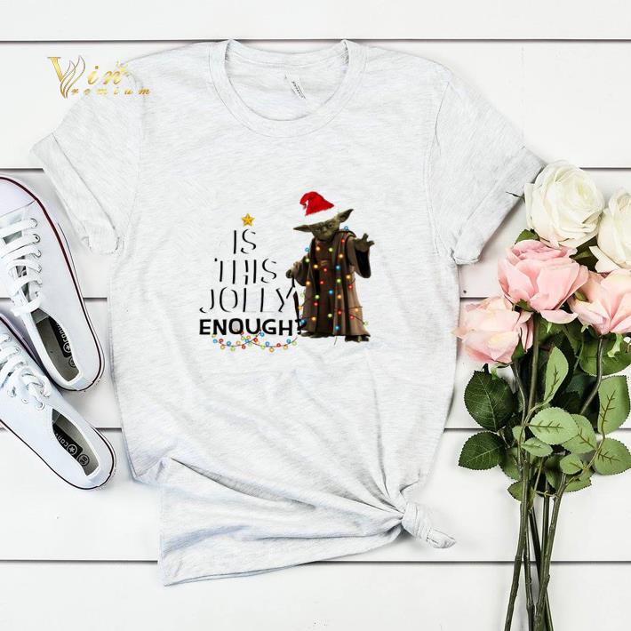 Pretty Santa Yoda Is this jolly enough christmas lights shirt sweater 4 - Pretty Santa Yoda Is this jolly enough christmas lights shirt sweater