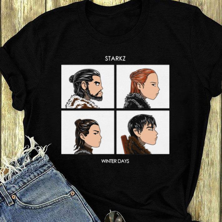Pretty Starkz Jon Snow Sansa Stark Arya Stark Bran Stark Winter Days GOT shirt 4 - Pretty Starkz Jon Snow Sansa Stark Arya Stark Bran Stark Winter Days GOT shirt