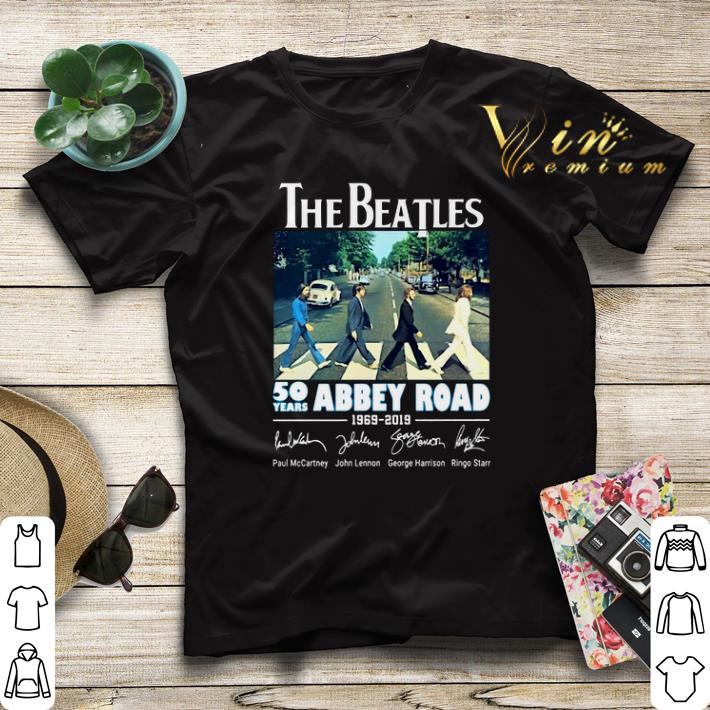 Signatures The Beatles 50 years Abbey Road 1969 2019 shirt 4 - Signatures The Beatles 50 years Abbey Road 1969-2019 shirt