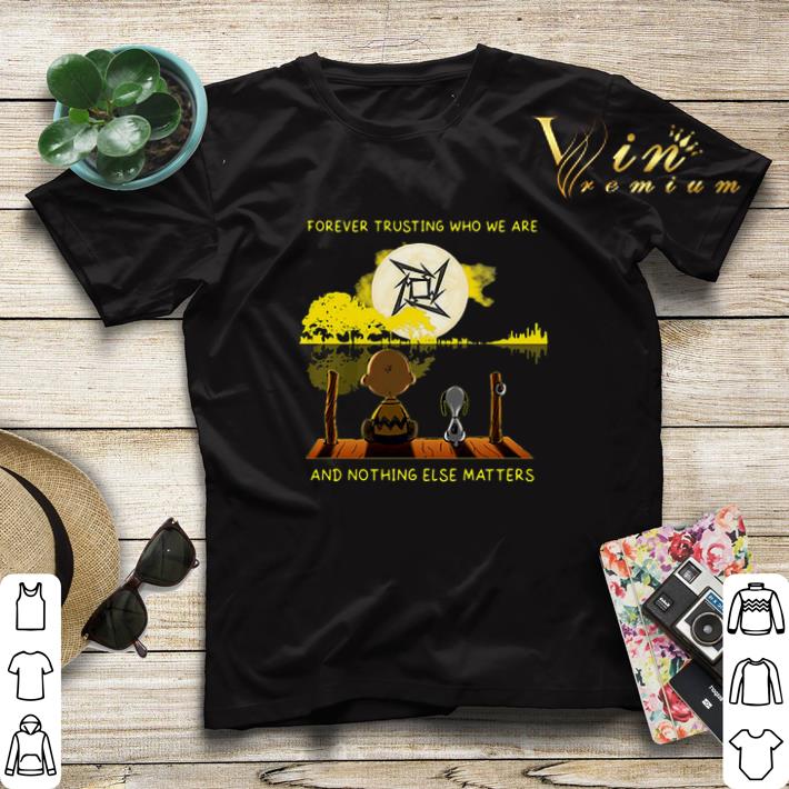 Snoopy Charlie Brown forever trusting who we are Metallica logo shirt sweater 4 1 - Snoopy Charlie Brown forever trusting who we are Metallica logo shirt sweater