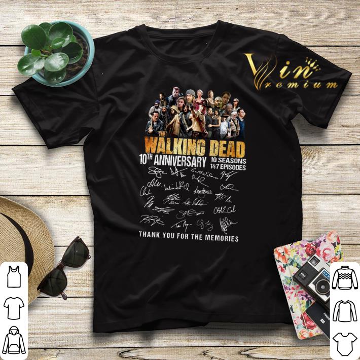 Thank you for the memories The Walking Dead 10th anniversary shirt 4 - Thank you for the memories The Walking Dead 10th anniversary shirt