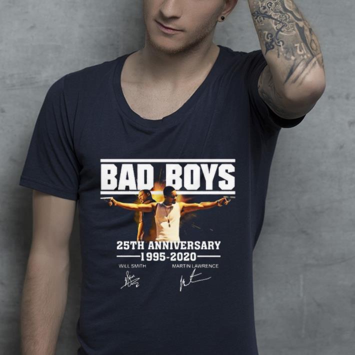 Top 25th anniversary Bad Boys 1995 2020 signature shirt 4 - Top 25th anniversary Bad Boys 1995-2020 signature shirt