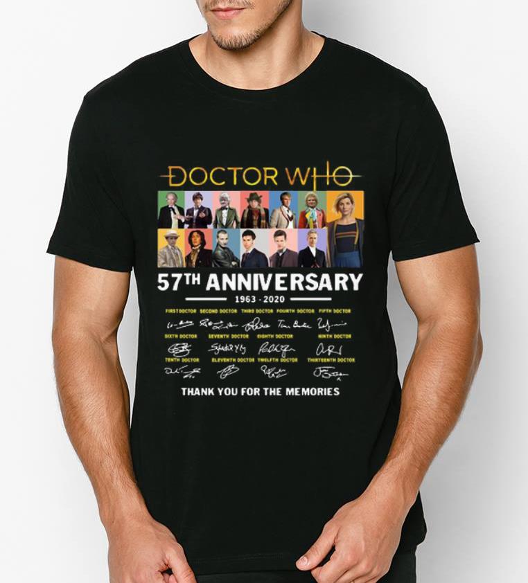 Top 57th Anniversary Doctor Who Thank You For The Memories Signature shirt 4 - Top 57th Anniversary Doctor Who Thank You For The Memories Signature shirt
