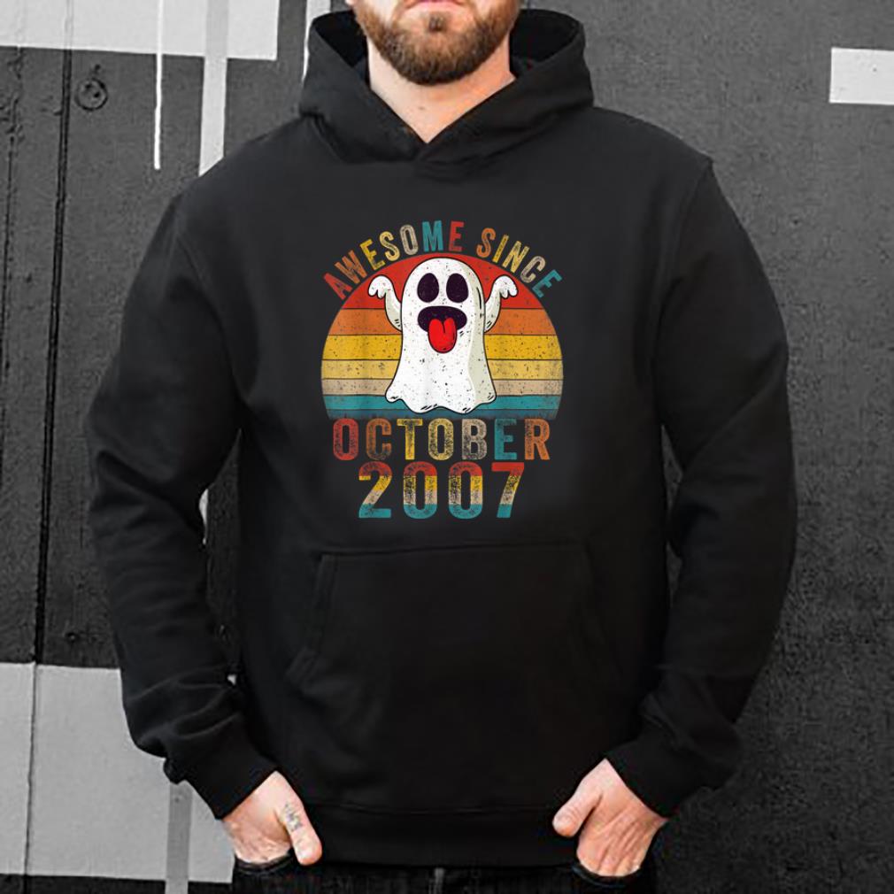 Top Awesome Since October 2007 Birthday Gift Boo Ghost Halloween shirt 4 - Top Awesome Since October 2007 Birthday Gift Boo Ghost Halloween shirt