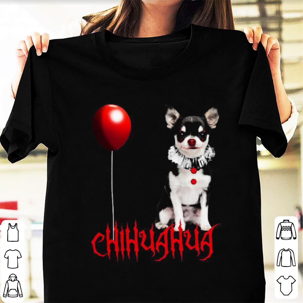 Top Chihuahua Pennywise Halloween shirt 1 - Top Chihuahua Pennywise Halloween shirt