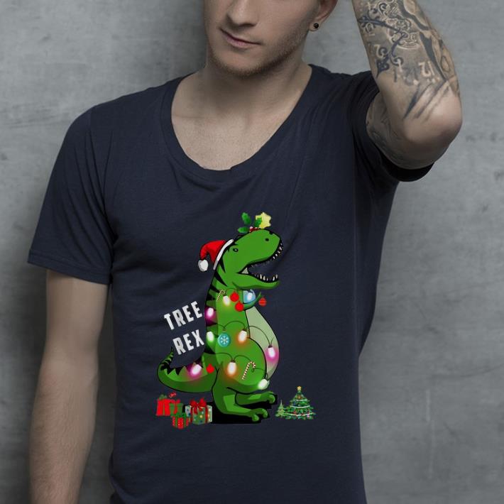 Top Christmas Tree T rex Dinosaur shirt 4 - Top Christmas Tree T-rex Dinosaur shirt
