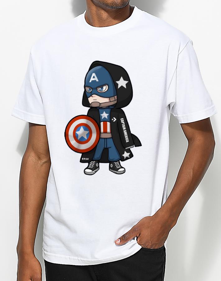 Top Converse Avengers Captain America Chibi shirt 4 - Top Converse Avengers Captain America Chibi shirt