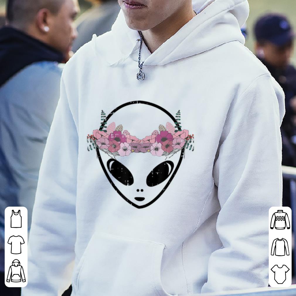 Top Flower Crown Alien Head Awesome Cool Area 51 Halloween Gift shirt 4 - Top Flower Crown Alien Head Awesome Cool Area 51 Halloween Gift shirt