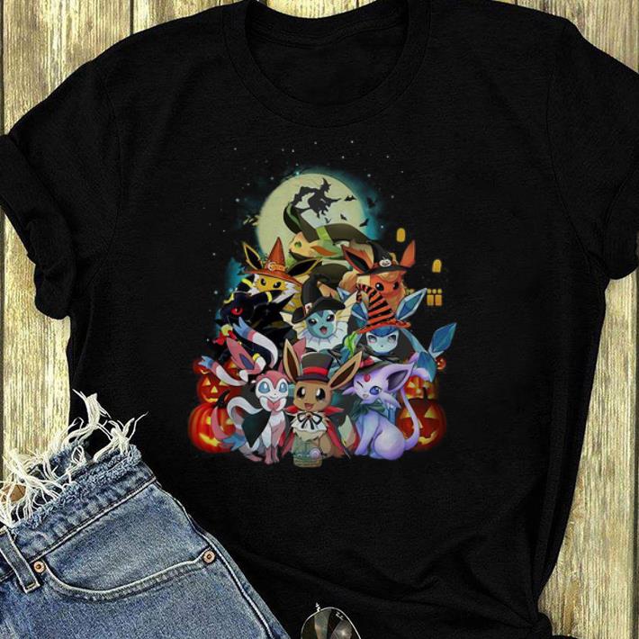 Top Halloween Pokemon Eevee Witch shirt 4 - Top Halloween Pokemon Eevee Witch shirt