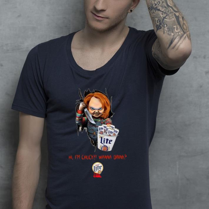 Top Hi I m Chucky Wanna Drink Miller Lite Halloween shirt 4 - Top Hi I'm Chucky Wanna Drink Miller Lite Halloween shirt
