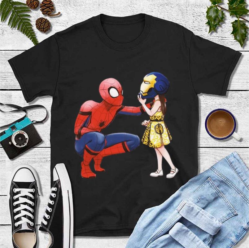 Top Peter Parker Spiderman And Morgan Stark shirt 4 - Top Peter Parker Spiderman And Morgan Stark shirt